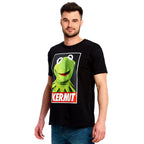 Produktbild Muppets - Kermit Poster T-Shirt schwarz
