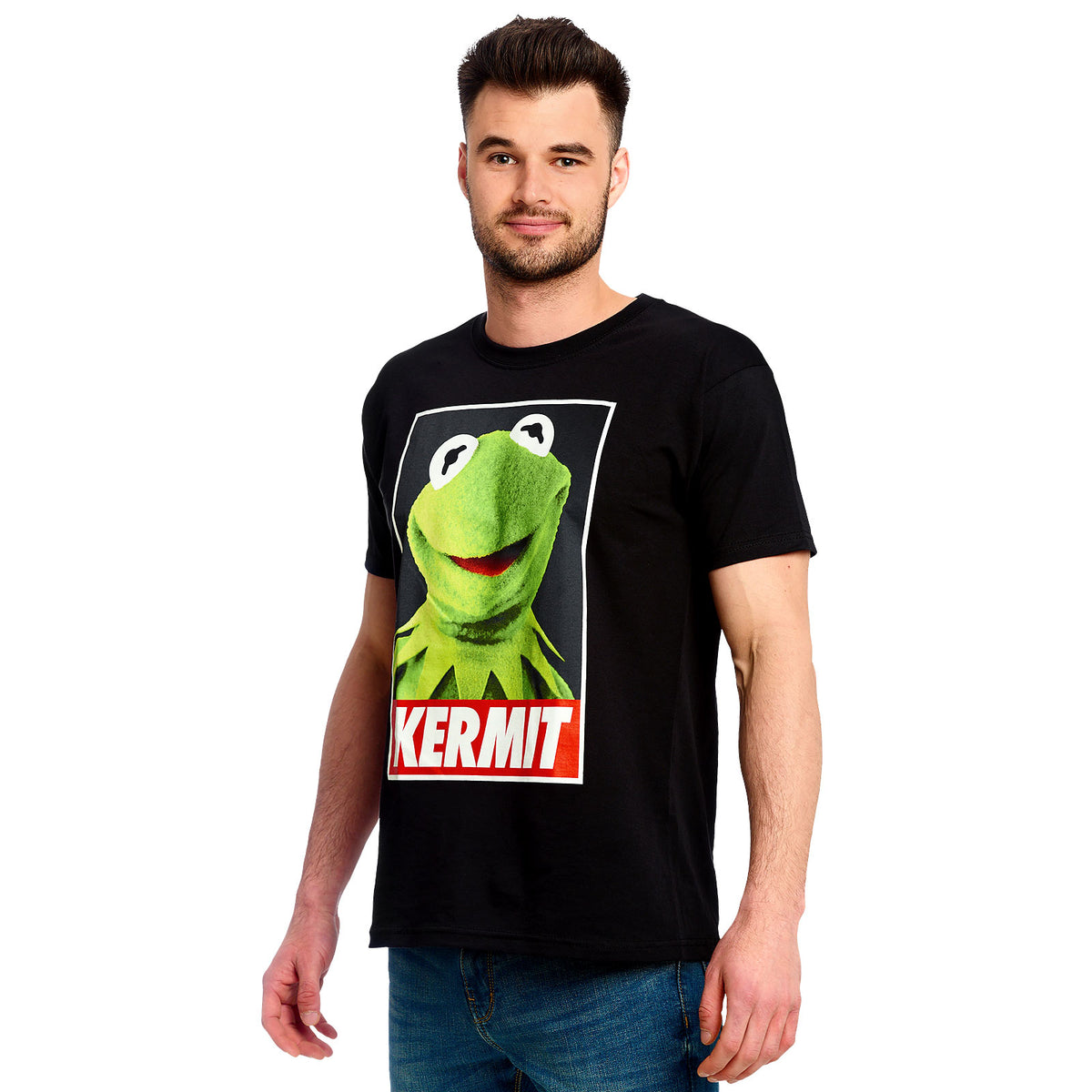 Produktbild Muppets - Kermit Poster T-Shirt schwarz
