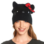 Image produit Bonnet Hello Kitty avec oreilles et noeud
