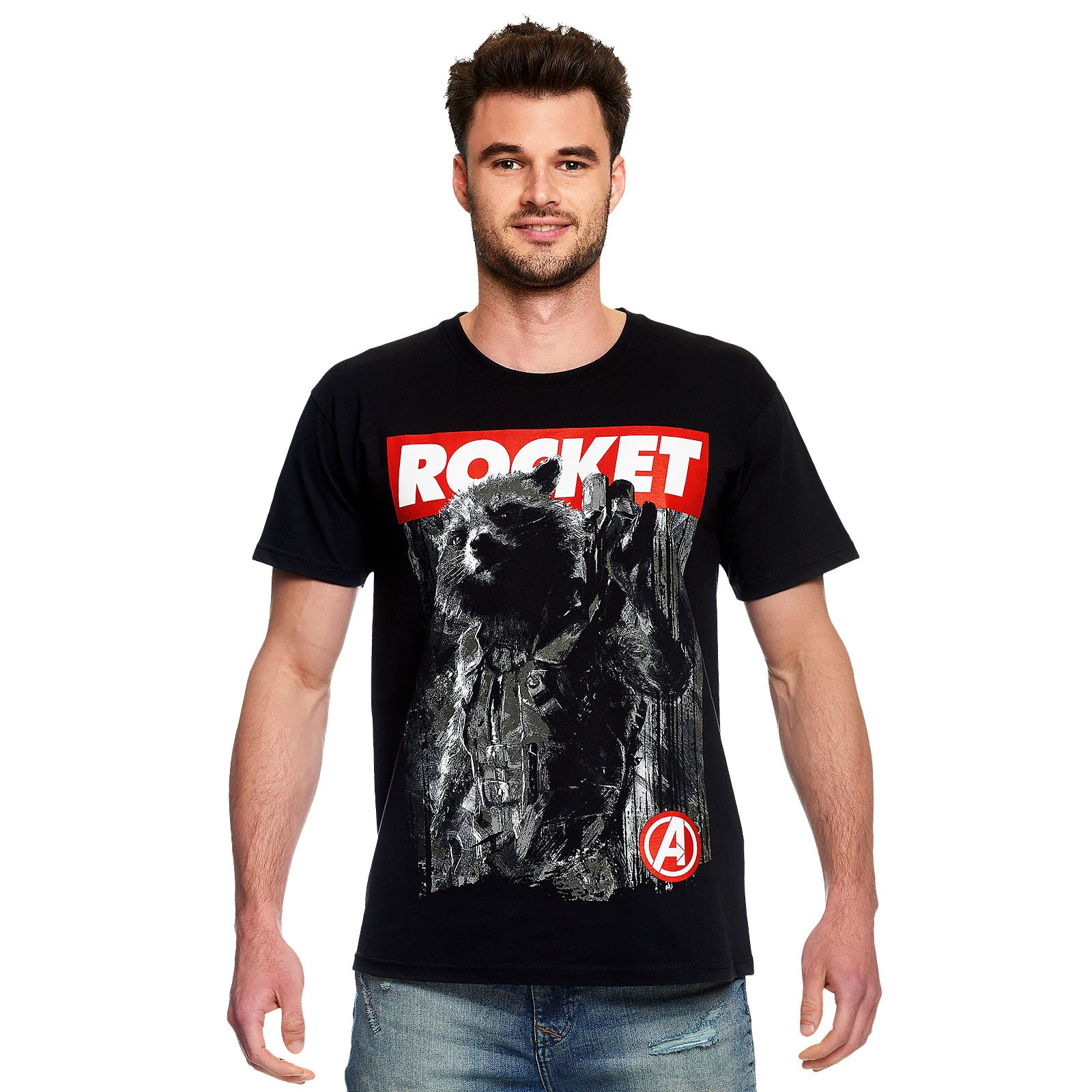 Produktbild Avengers - Rocket Raccoon T-Shirt schwarz