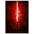 Productafbeelding Star Wars - Darth Vader Lichtzwaard Metalen Poster