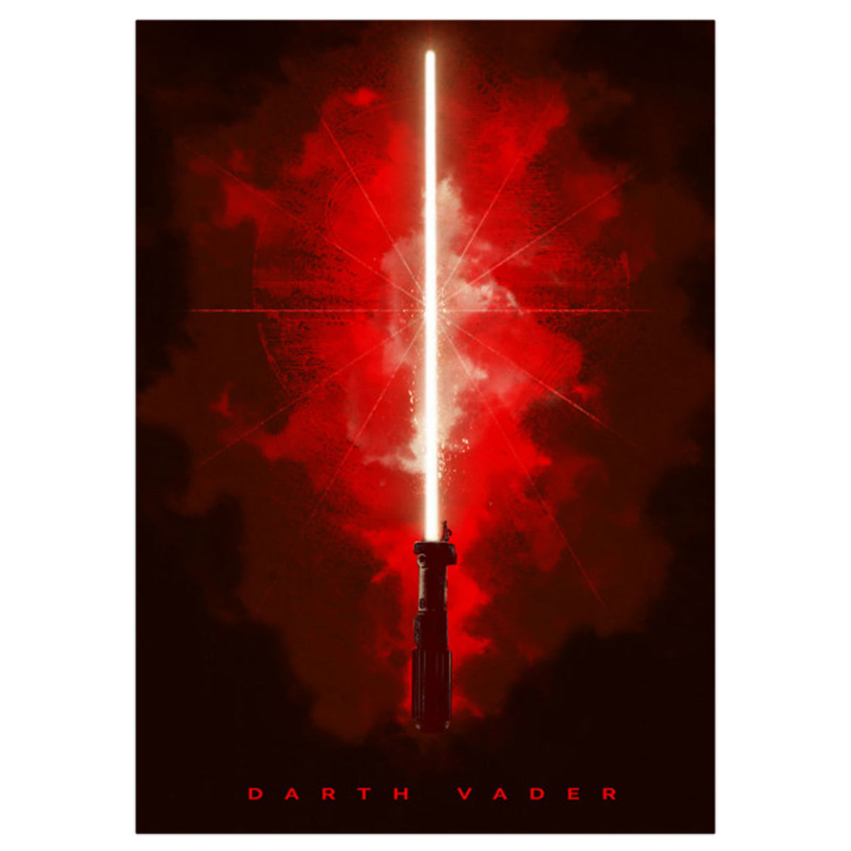 Productafbeelding Star Wars - Darth Vader Lichtzwaard Metalen Poster