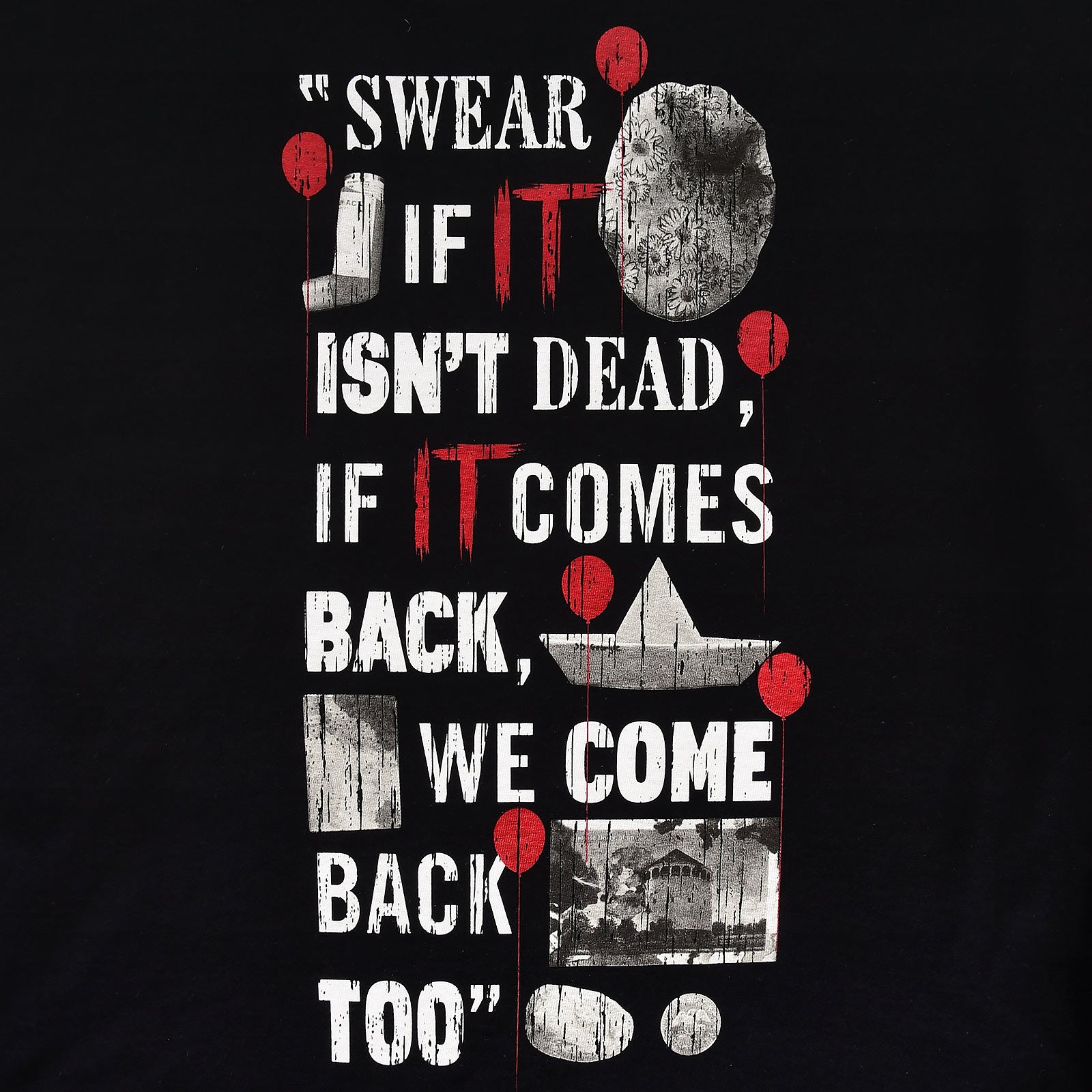 Image produit Stephen King's ÇA - T-shirt noir serment de sang