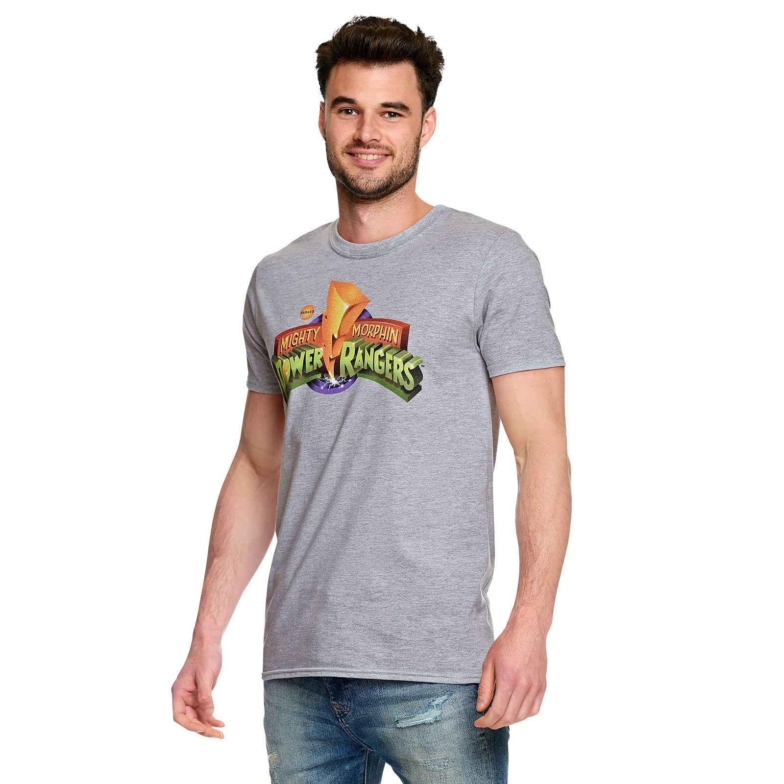 Image produit Power Rangers - T-shirt logo gris