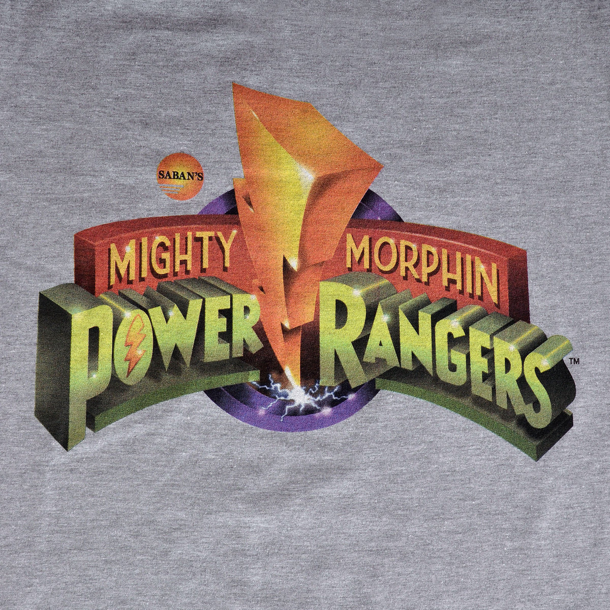 Image produit Power Rangers - T-shirt logo gris