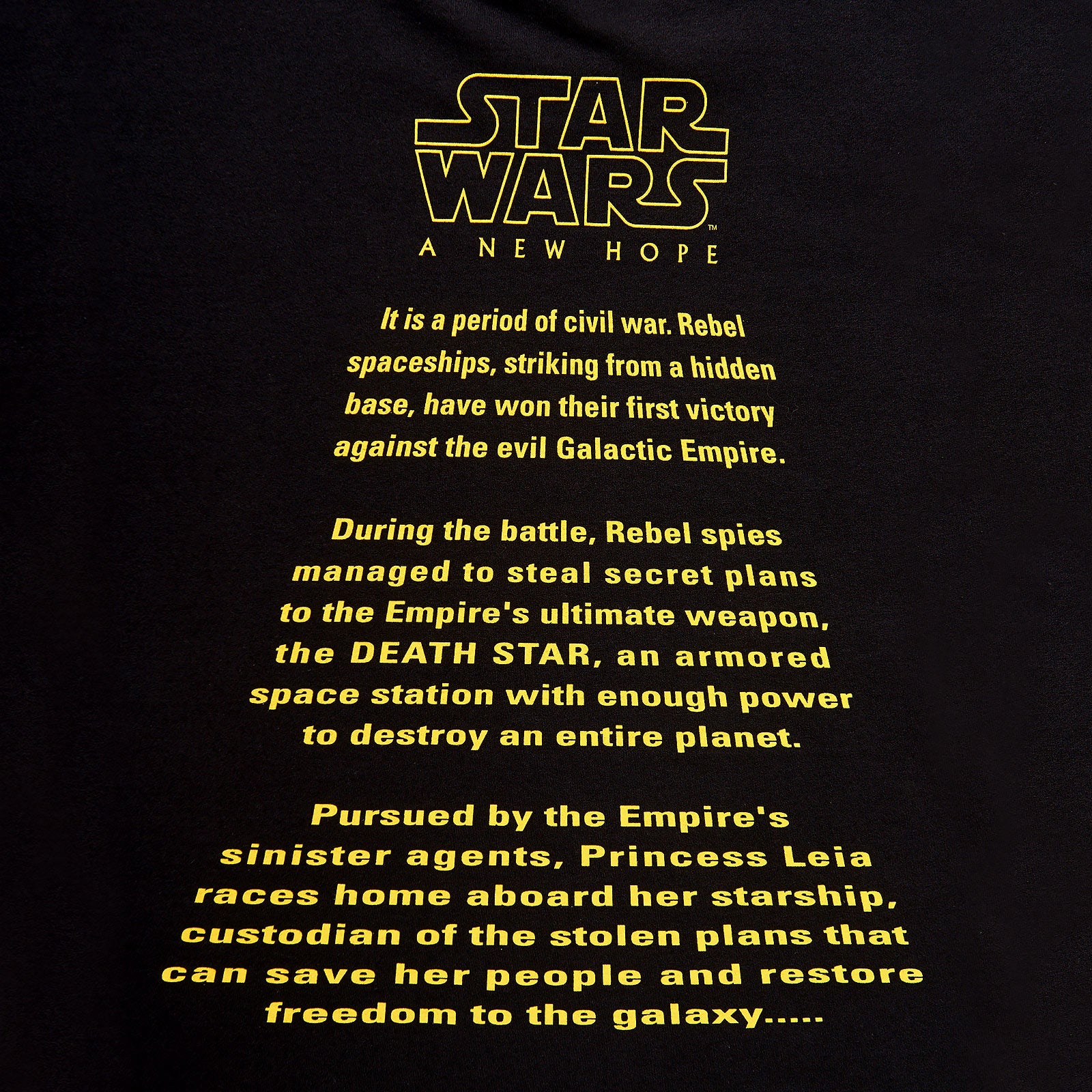 Produktbild Star Wars - A New Hope Classic T-Shirt schwarz