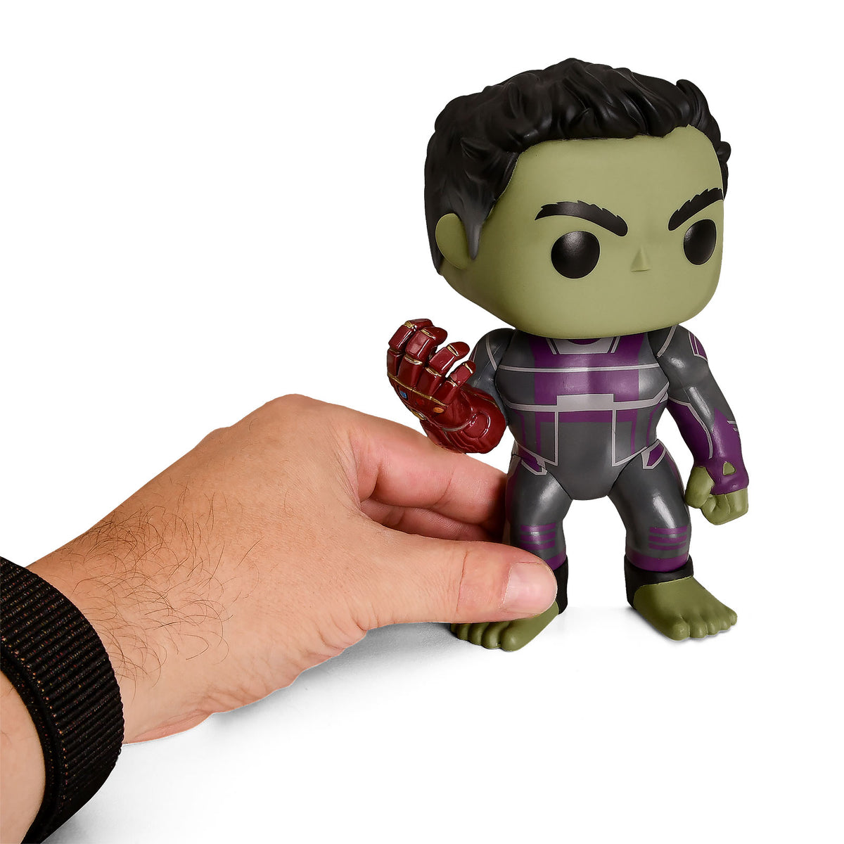 Image produit Avengers - Hulk avec Nano Gauntlet Endgame Figurine Funko Pop à tête branlante 16 cm