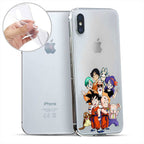 Produktbild Dragon Ball - Characters iPhone X / XS Handyhülle Silikon transparent