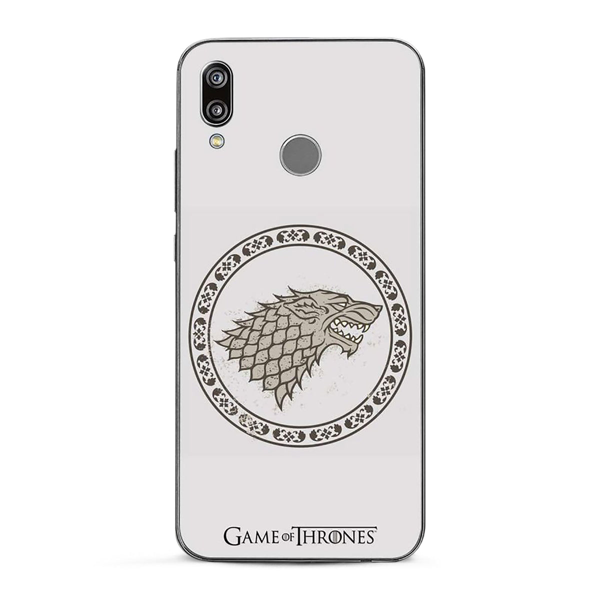 Image produit Game of Thrones - Coque de téléphone Huawei P20 Lite en silicone blanc avec blason Stark