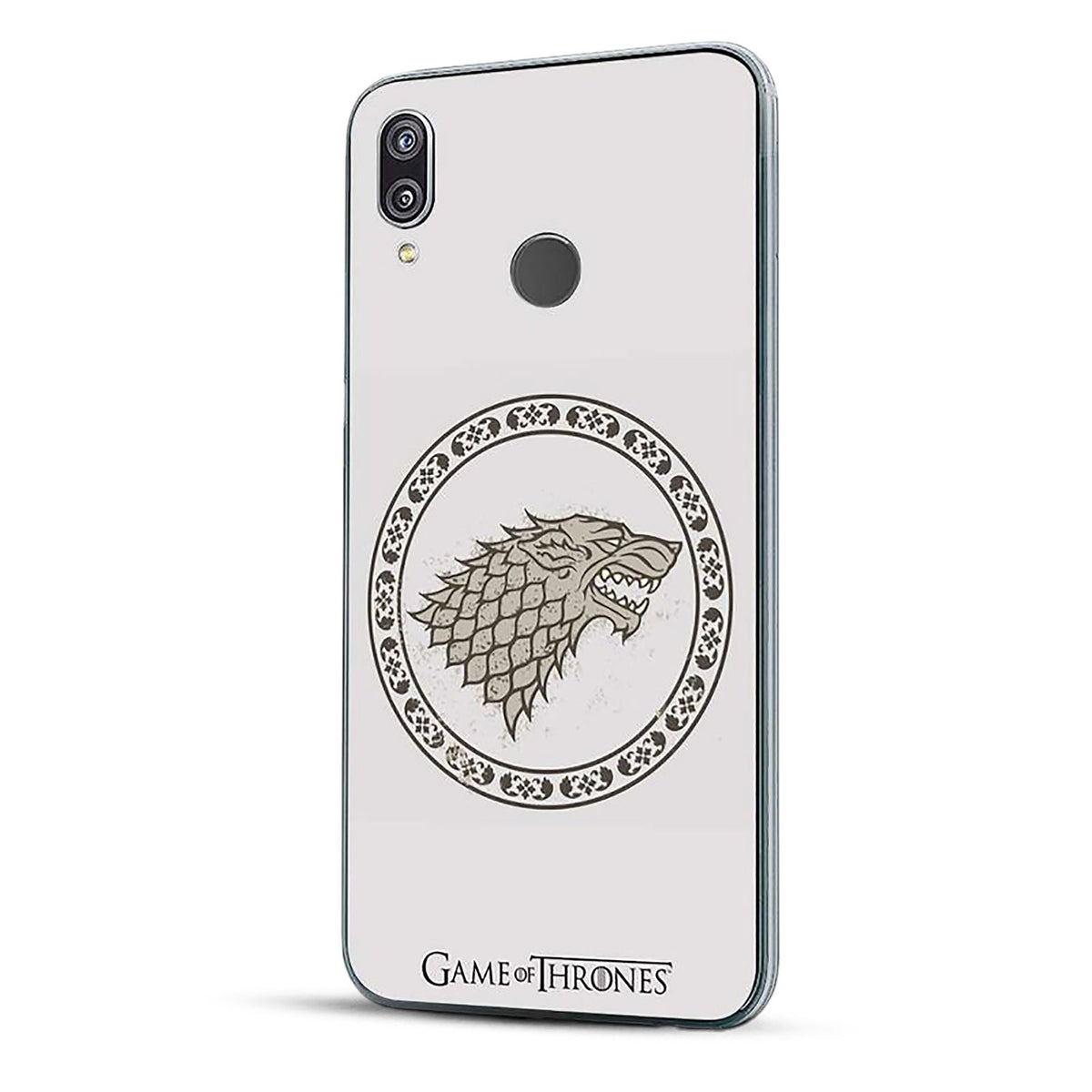 Image produit Game of Thrones - Coque de téléphone Huawei P20 Lite en silicone blanc avec blason Stark