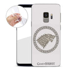 Image produit Game of Thrones - Coque Samsung Galaxy S9 Silicone Blanc avec Blason Stark
