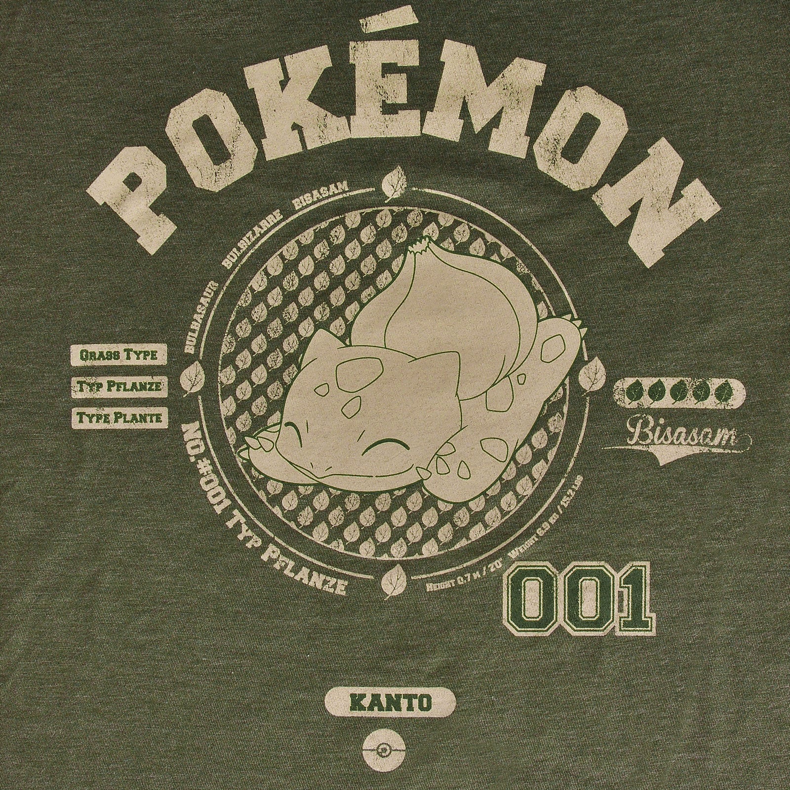 Image produit Pokemon - T-shirt Bulbizarre vert