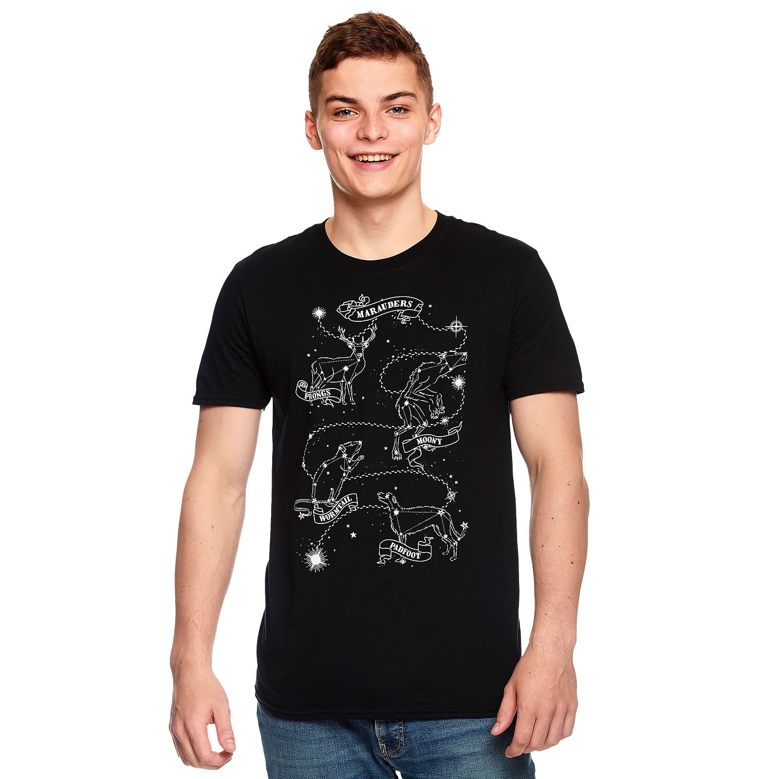 Image produit Harry Potter - T-shirt Astrologie des Maraudeurs noir