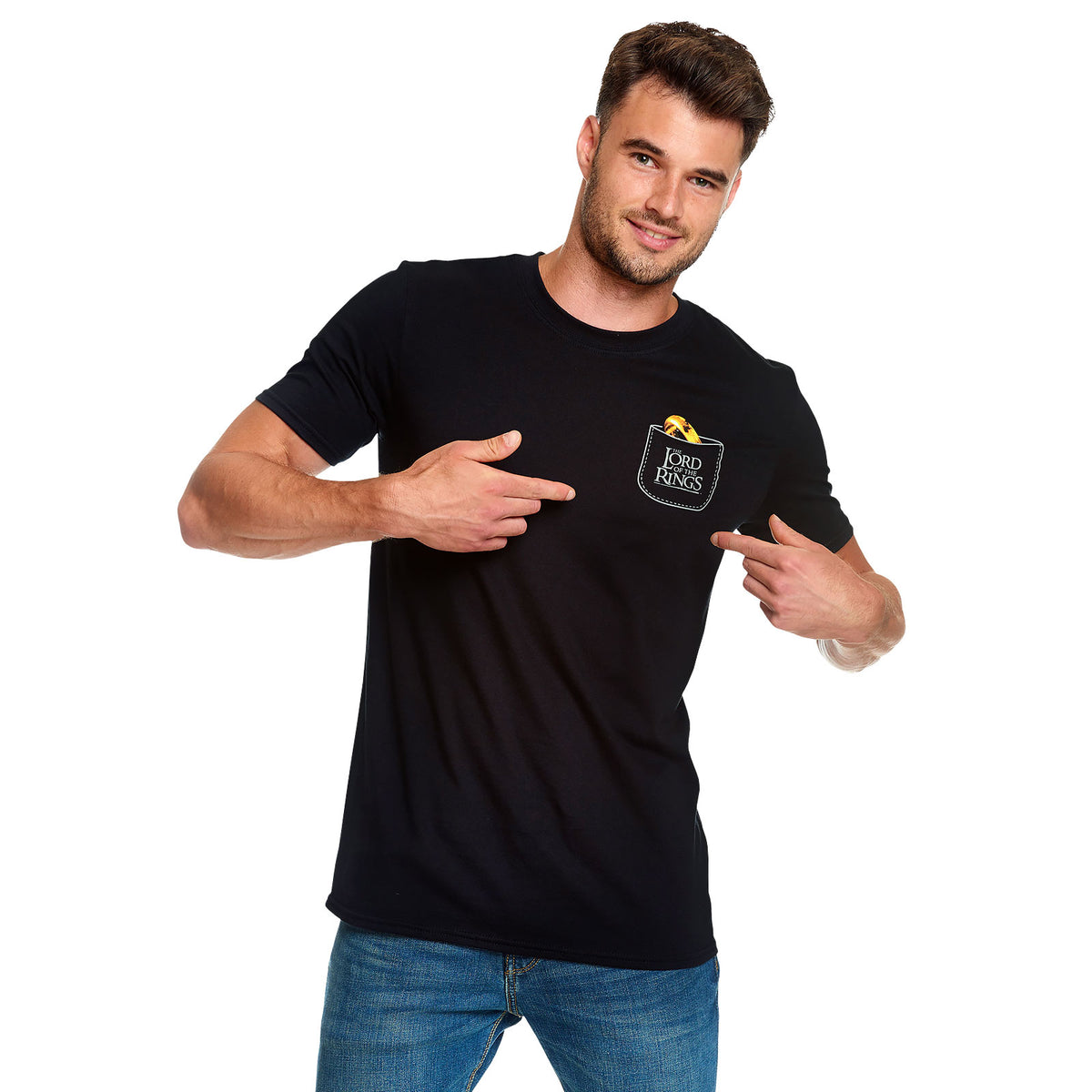 Image produit Seigneur des Anneaux - Le Un Anneau Pocket T-Shirt noir