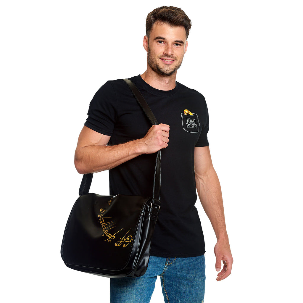 Productafbeelding Heer der Ringen - De Ene Ring Pocket T-Shirt zwart