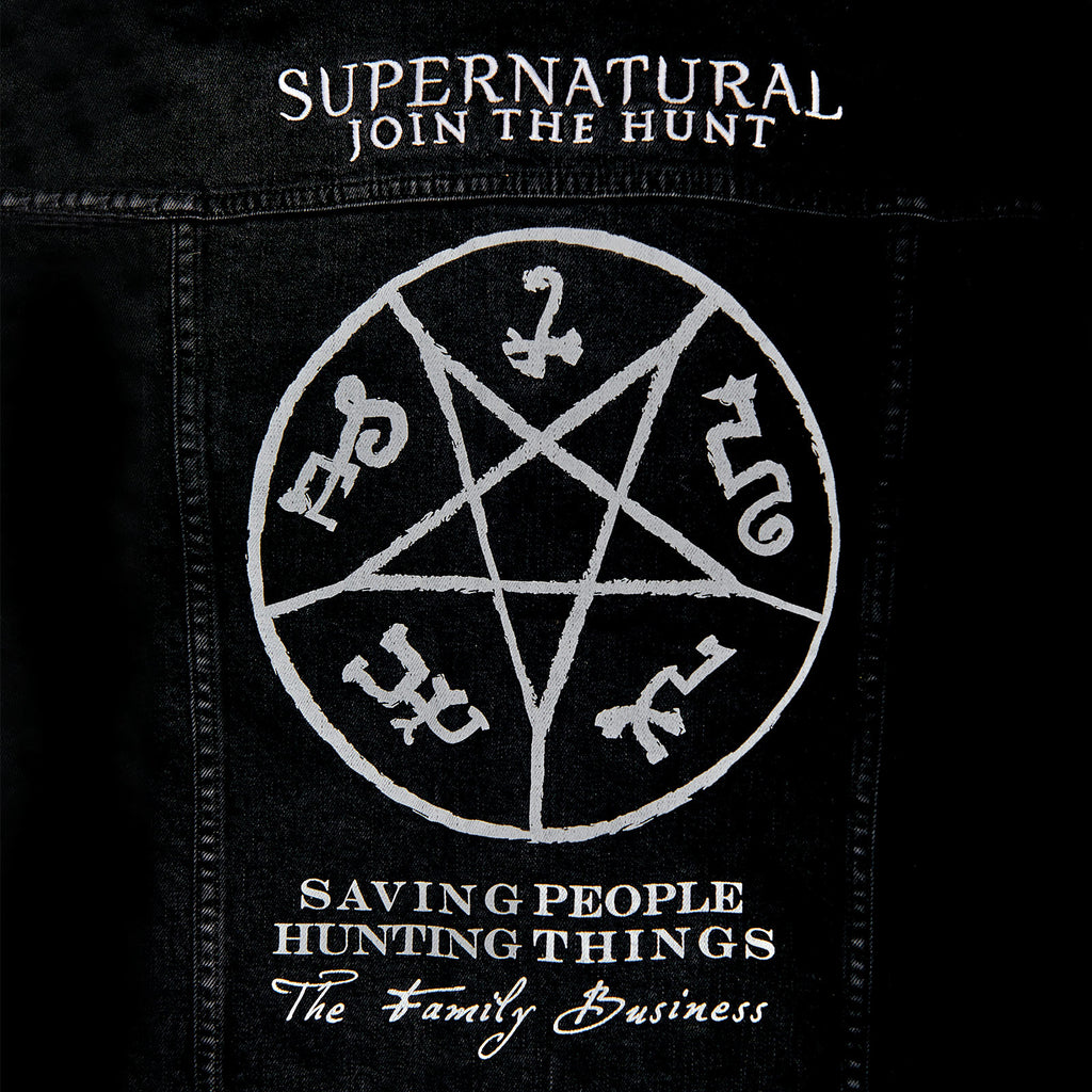 Productafbeelding Supernatural - Duivelsval spijkerjack dames zwart