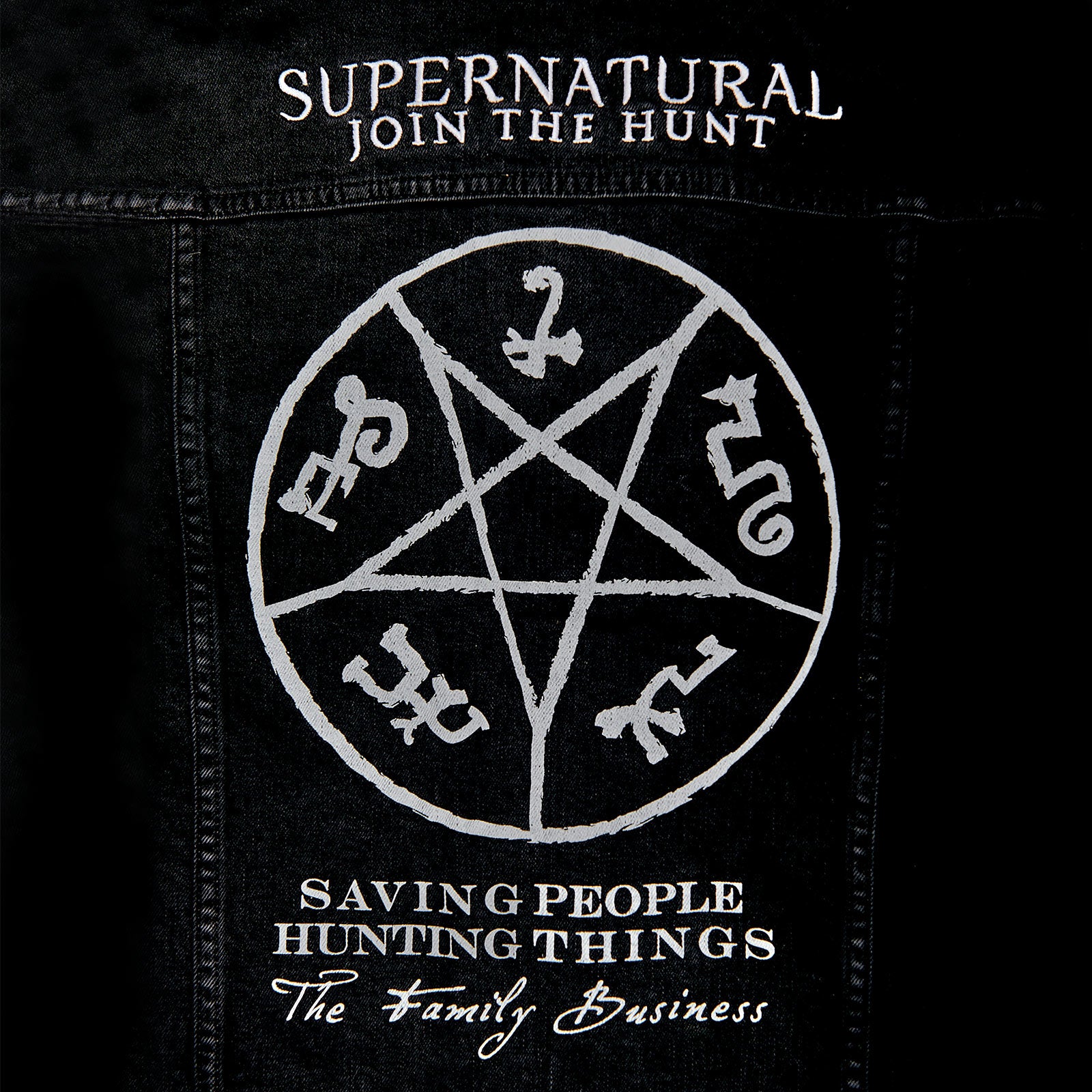Productafbeelding Supernatural - Duivelsval spijkerjack dames zwart