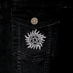 Productafbeelding Supernatural - Duivelsval spijkerjack dames zwart