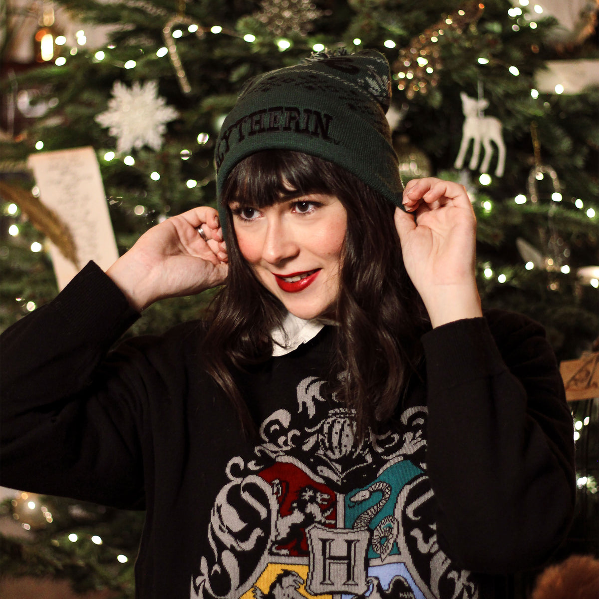 Produktbild Harry Potter - Slytherin Norwegermütze grün