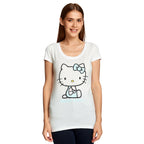 Image produit Hello Kitty - T-shirt Pastel Kitty pour femmes blanc