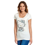 Image produit Hello Kitty - T-shirt Pastel Kitty pour femmes blanc