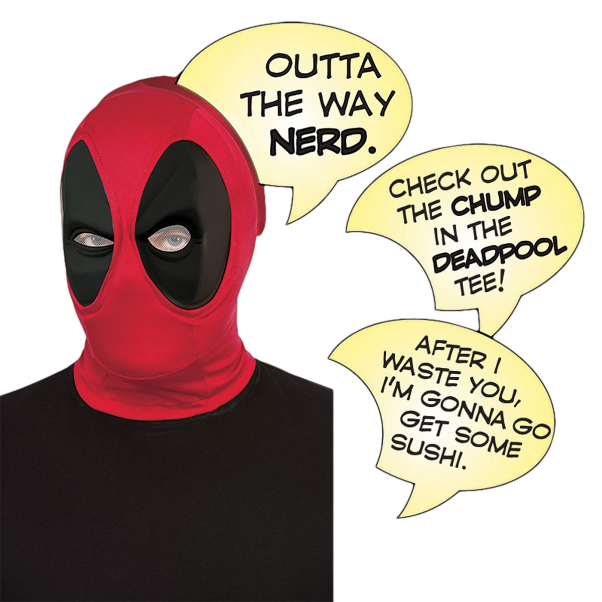 Produktbild Deadpool - Maske mit Sprechblasen