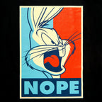 Productafbeelding Looney Tunes - Bugs Bunny Nope Poster T-Shirt Zwart