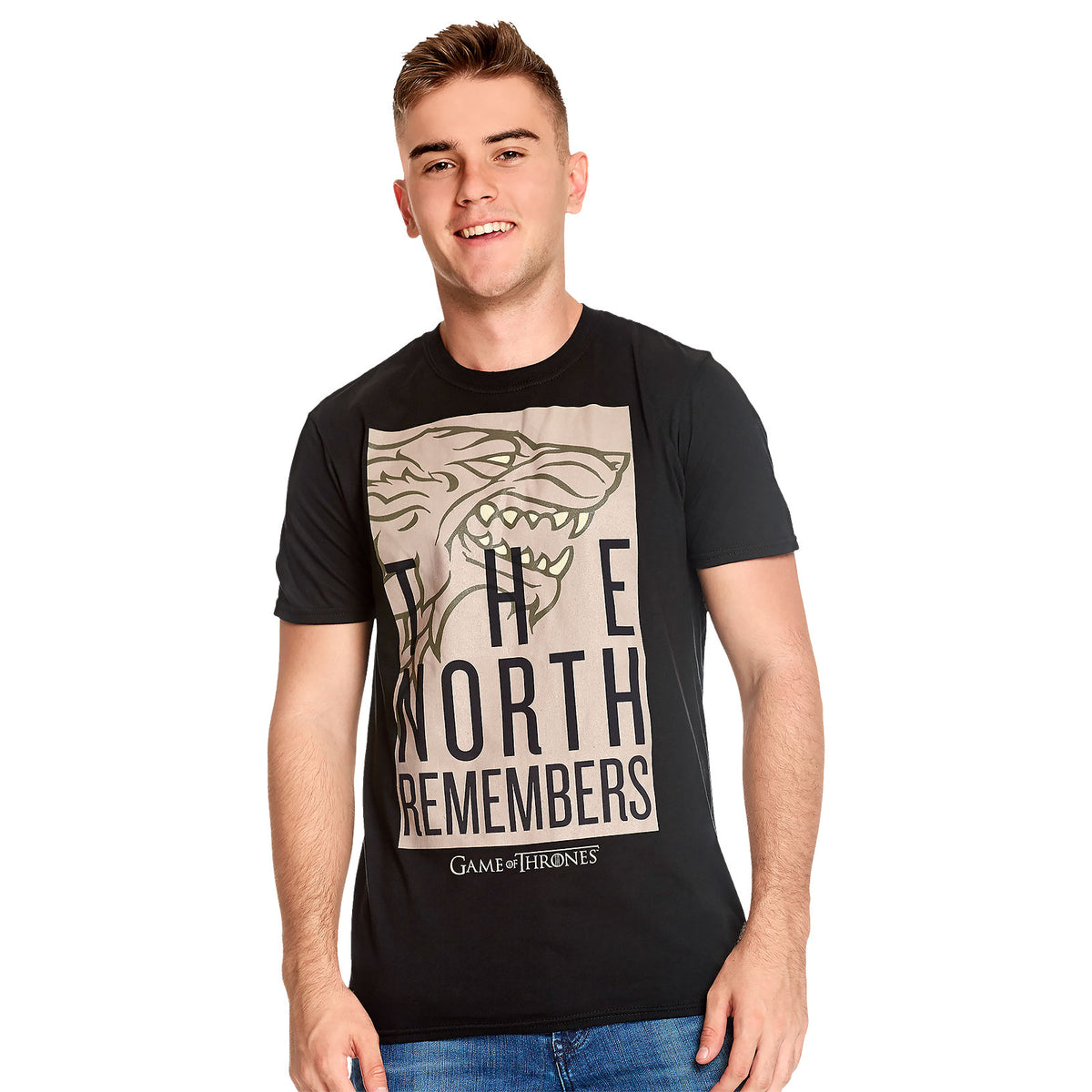 Image produit Game of Thrones - Le Nord se souvient Stark T-Shirt noir