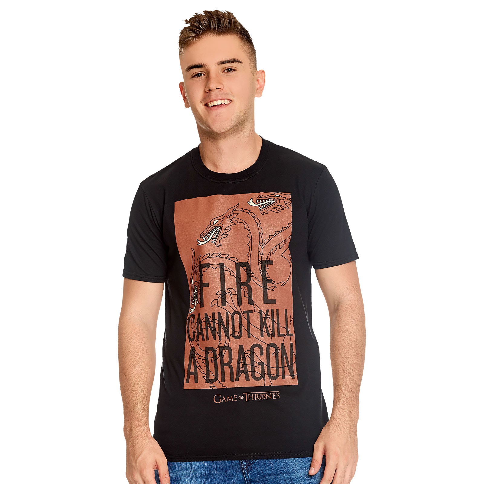 Produktbild Game of Thrones - Fire Cannot Kill a Dragon Targaryen T-Shirt schwarz