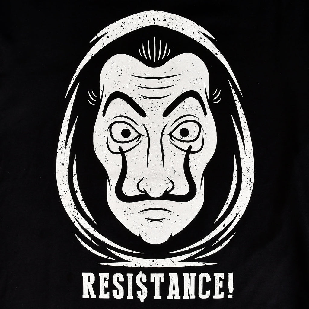 Productafbeelding Resistance T-Shirt voor fans van La Casa de Papel zwart