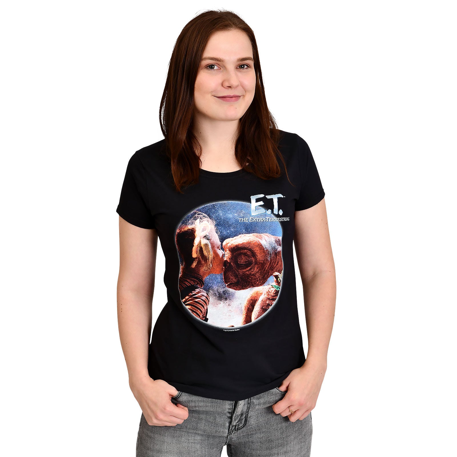 Produktbild E.T. und Gertie T-Shirt Damen schwarz