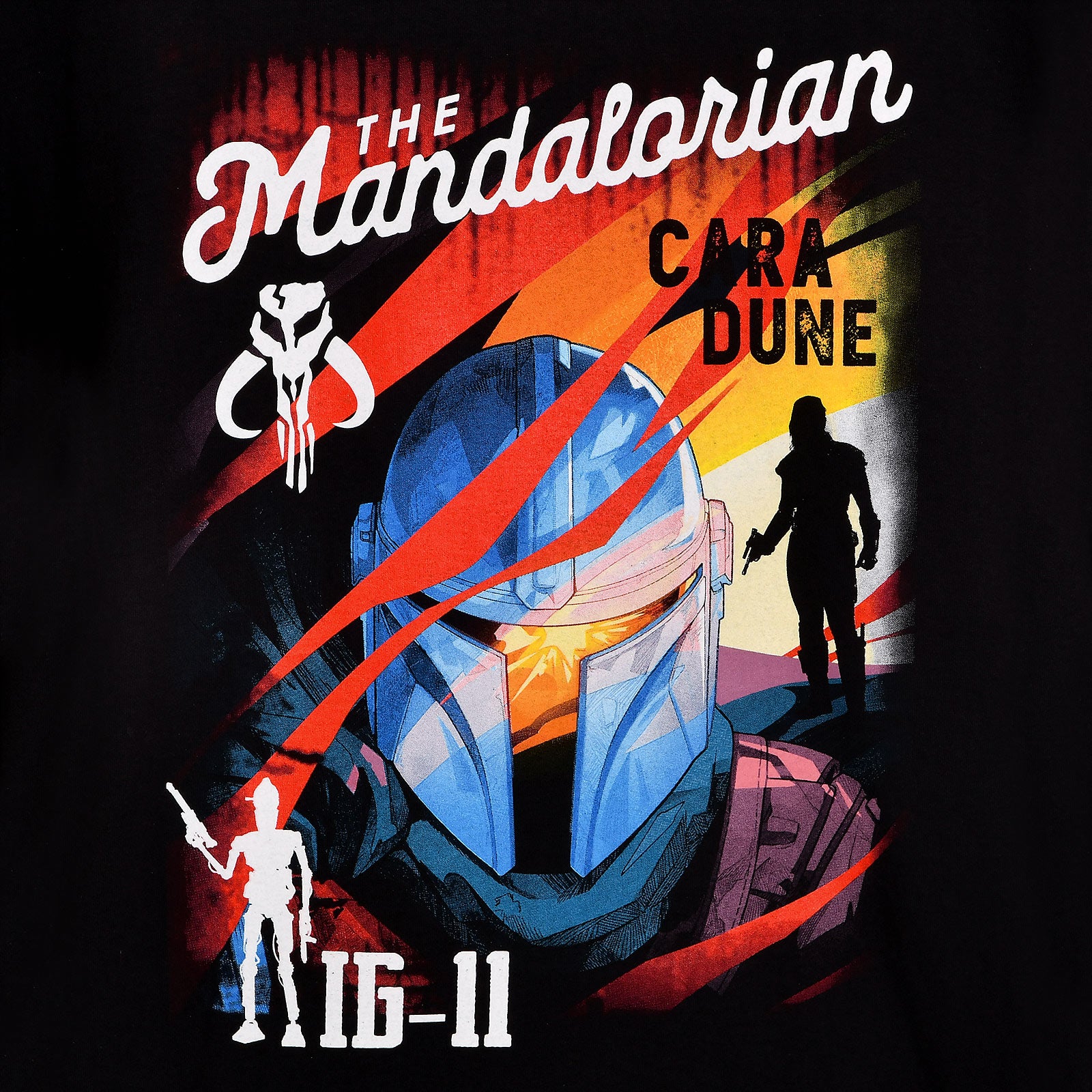 Image produit T-Shirt noir The Mandalorian Hunters - Star Wars