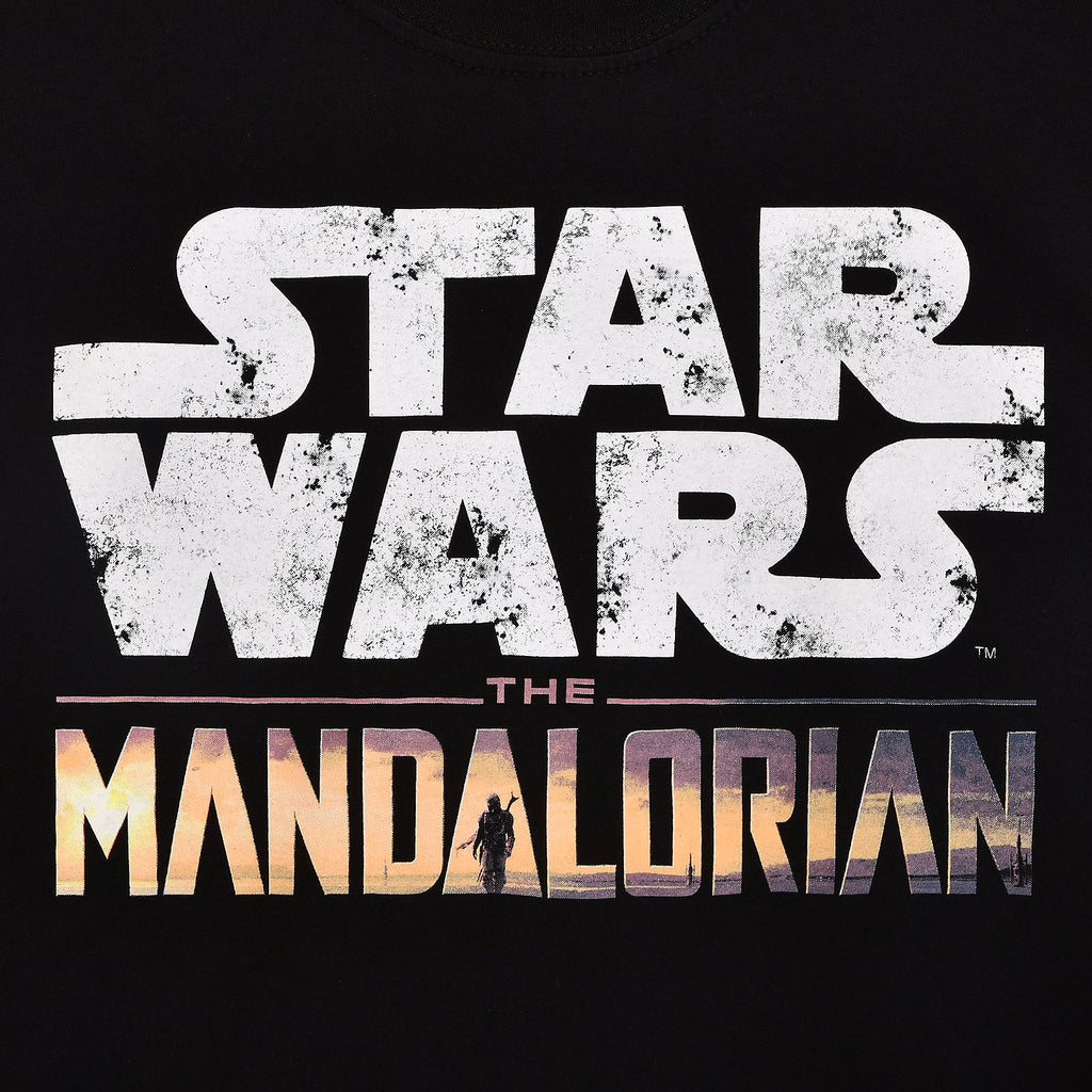 Image produit T-Shirt noir The Mandalorian Logo Intro - Star Wars