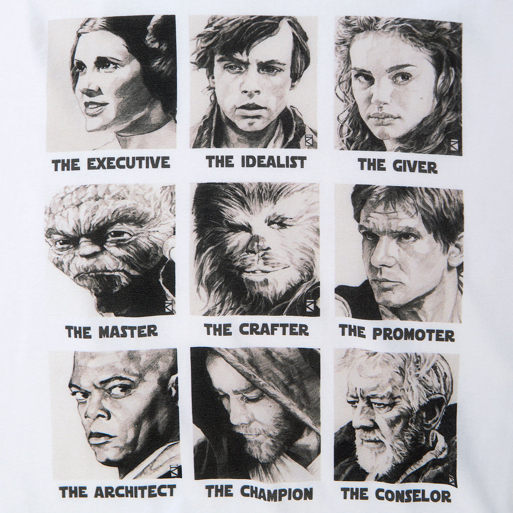 Image produit Star Wars - T-shirt personnages classiques blanc