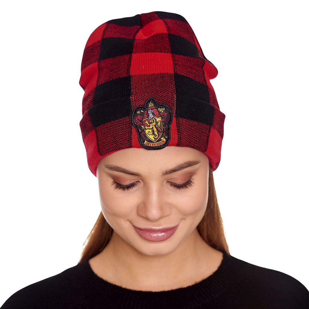Image produit Harry Potter - Chapeau à carreaux avec blason Gryffondor
