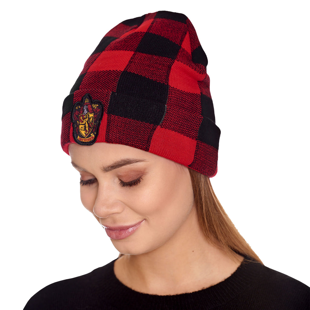 Image produit Harry Potter - Chapeau à carreaux avec blason Gryffondor