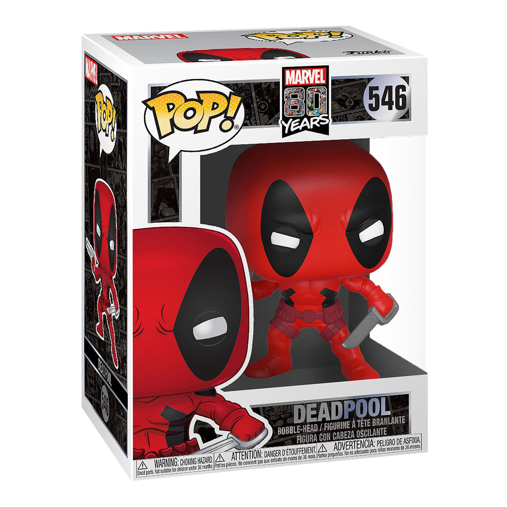 Image produit Deadpool - Marvel 80 Years Funko Pop Figure à tête branlante
