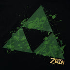 Produktbild Zelda - Triforce Splatter T-Shirt Damen schwarz
