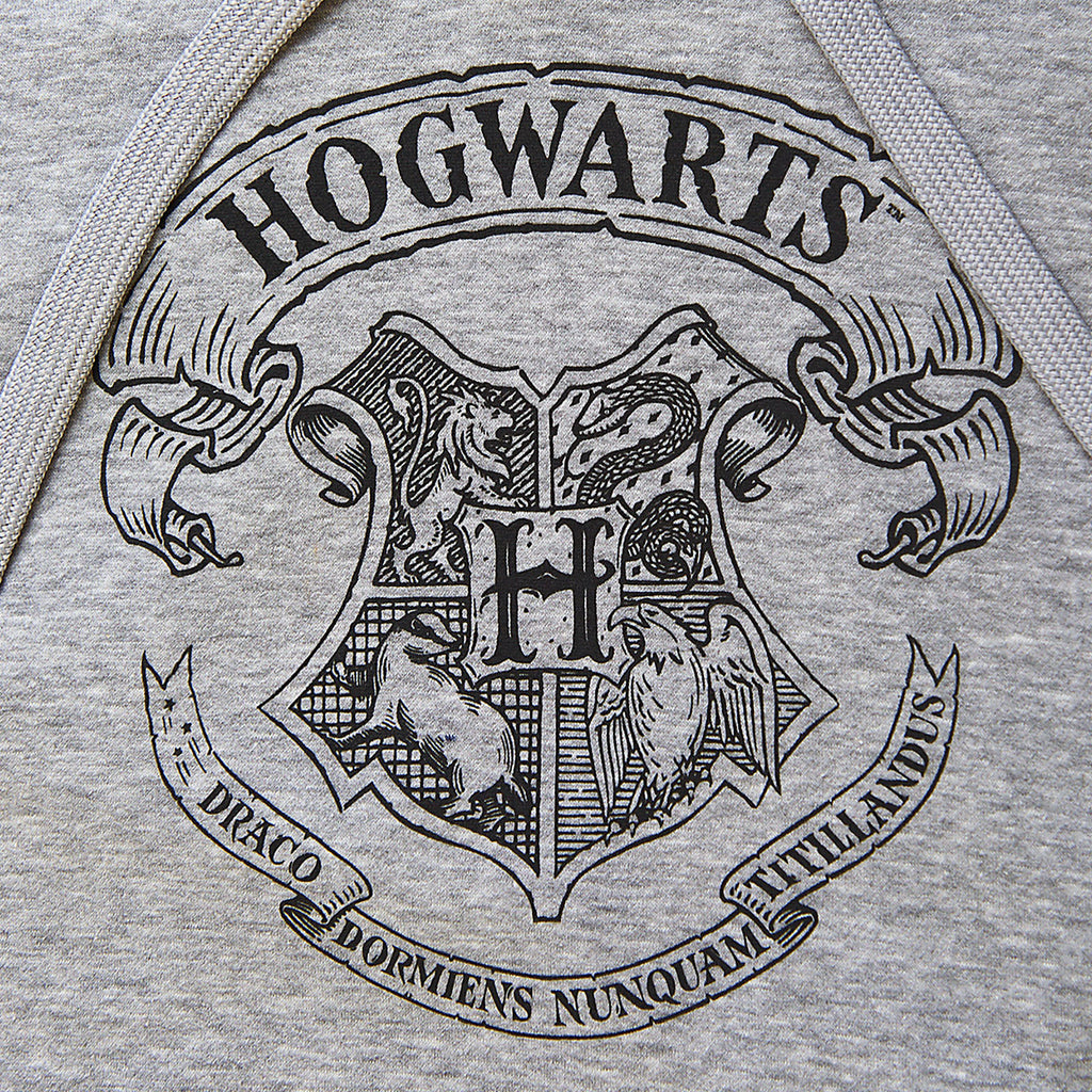 Image produit Harry Potter - Sweat à capuche gris avec blason de Poudlard