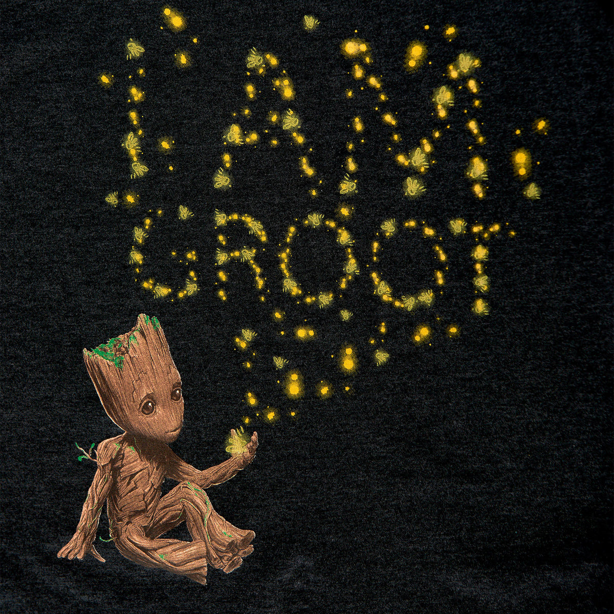 Productafbeelding Guardians of the Galaxy - Groot Glow in the Dark Kinder T-shirt Grijs
