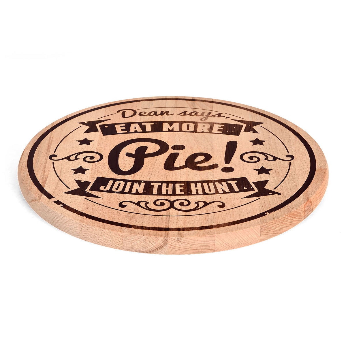 Productafbeelding Supernatural - Eat More Pie Beukenhouten Snijplank