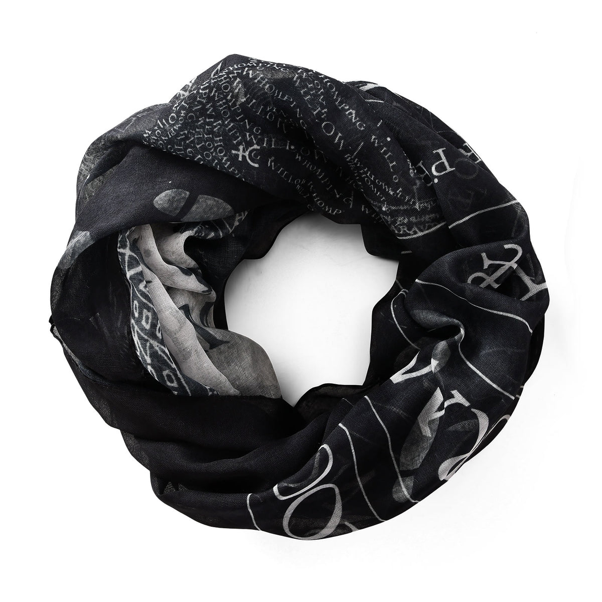 Productafbeelding Harry Potter - Marauders Map Loop Sjaal Zwart