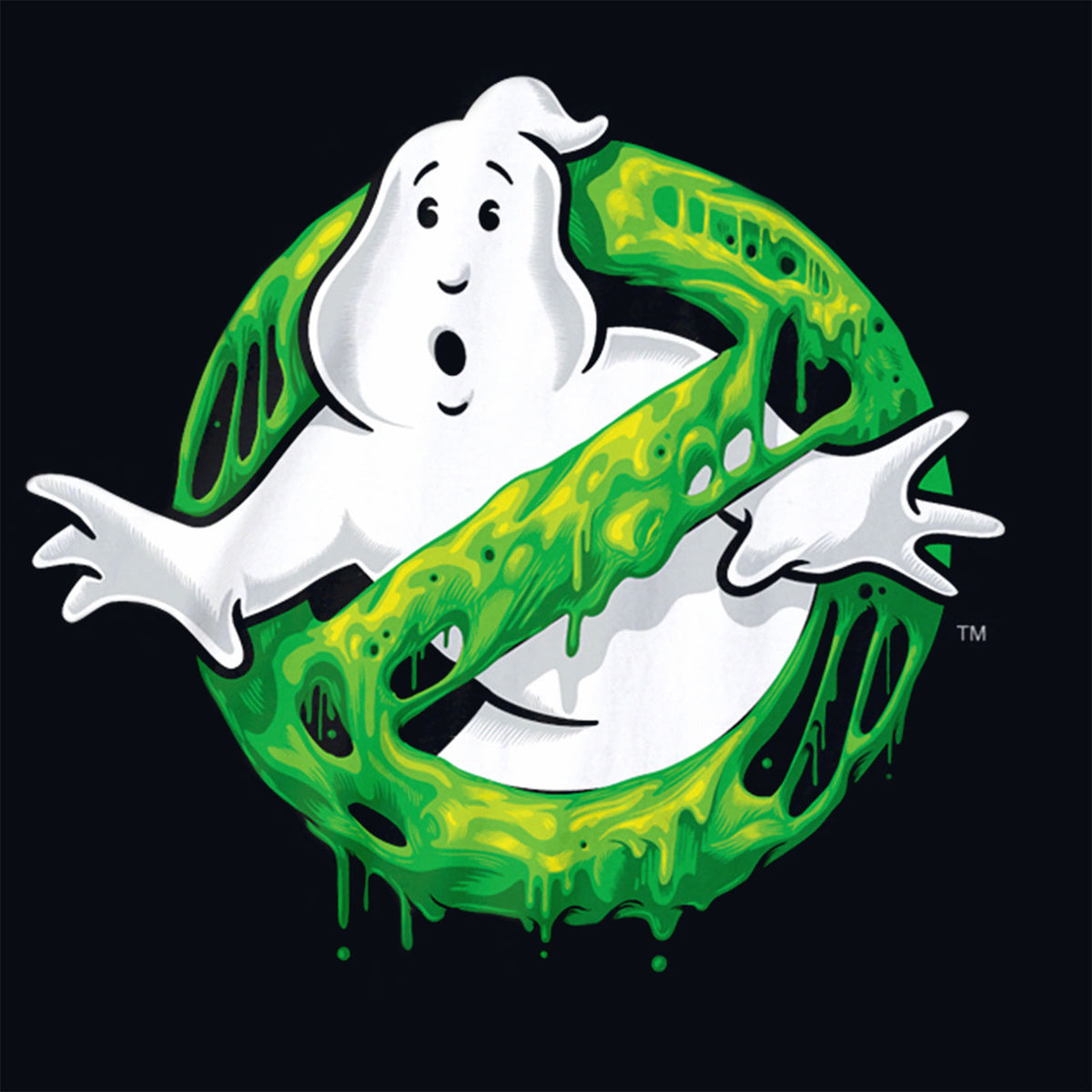Image produit Ghostbusters - T-shirt logo Slime noir