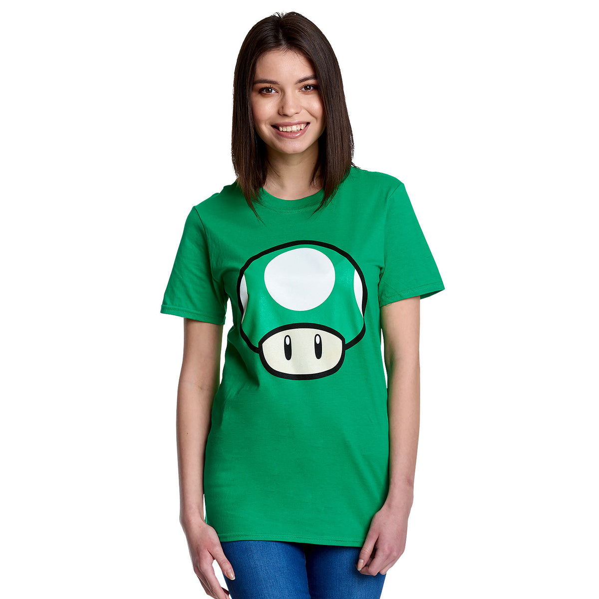 Product image Super Mario - 1 UP Mushroom T-Shirt Green