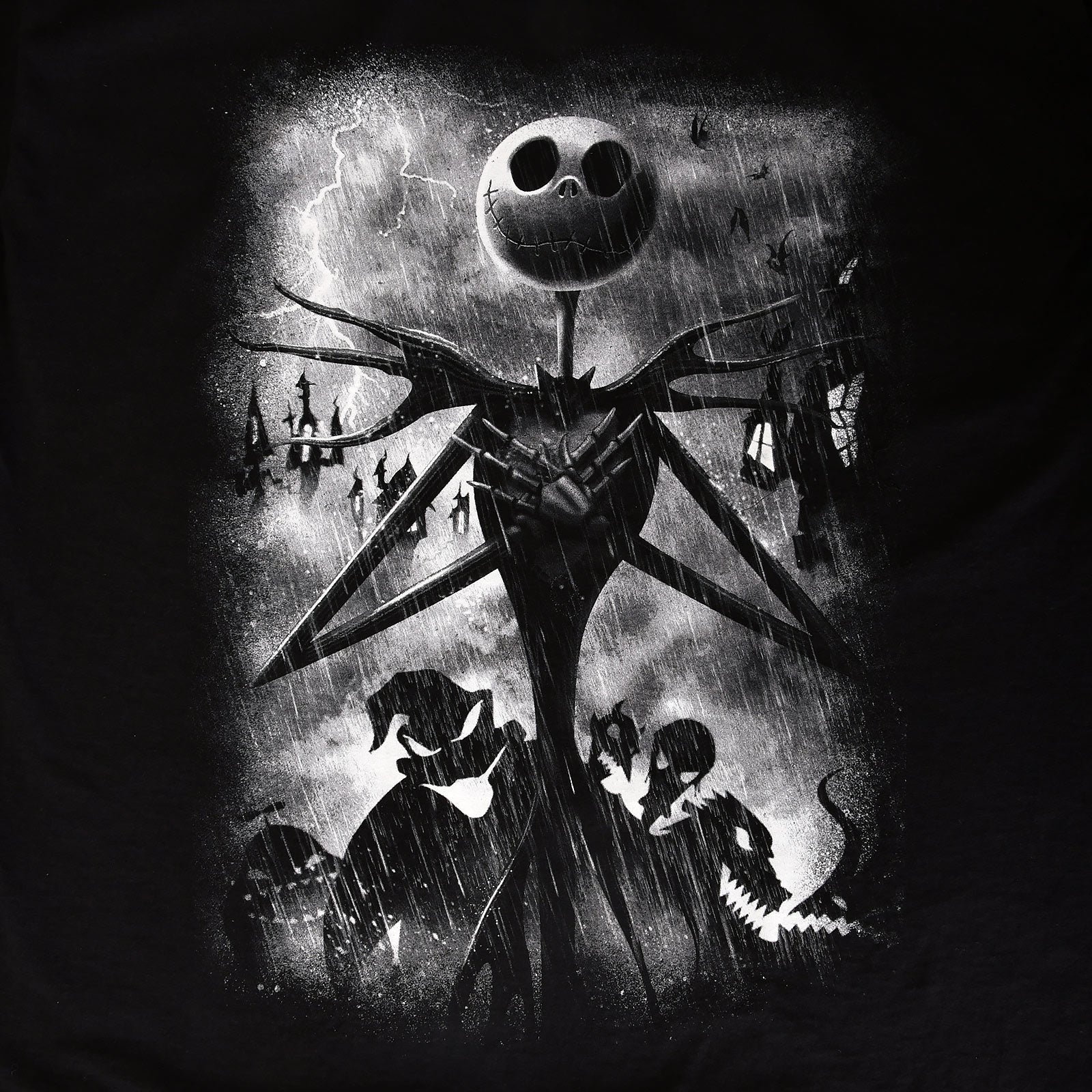 Image produit Nightmare Before Christmas - Jack Stormy Skies T-Shirt noir
