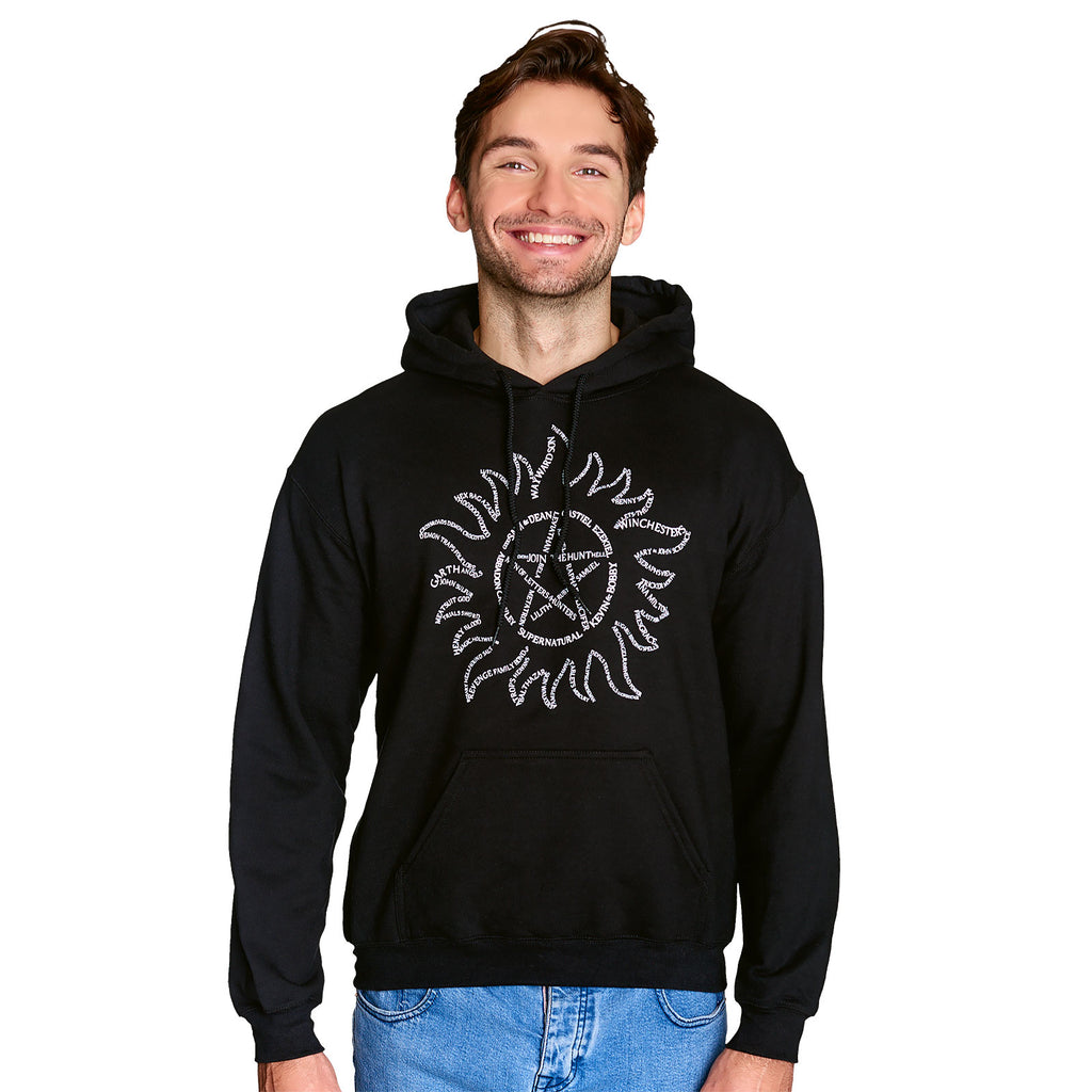 Image produit Supernatural - Hoodie Symbole Anti Possession noir