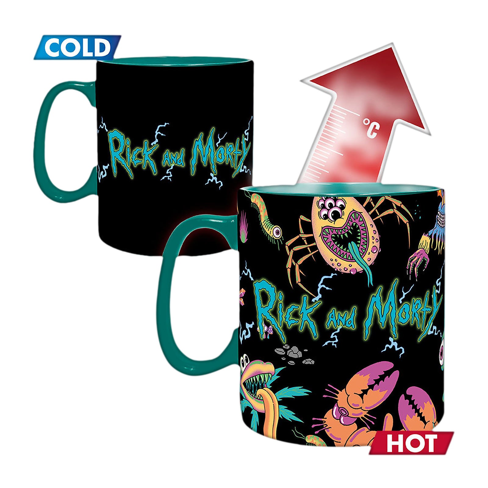 Productafbeelding Rick en Morty - Ruimteschip Thermisch Effect Mok