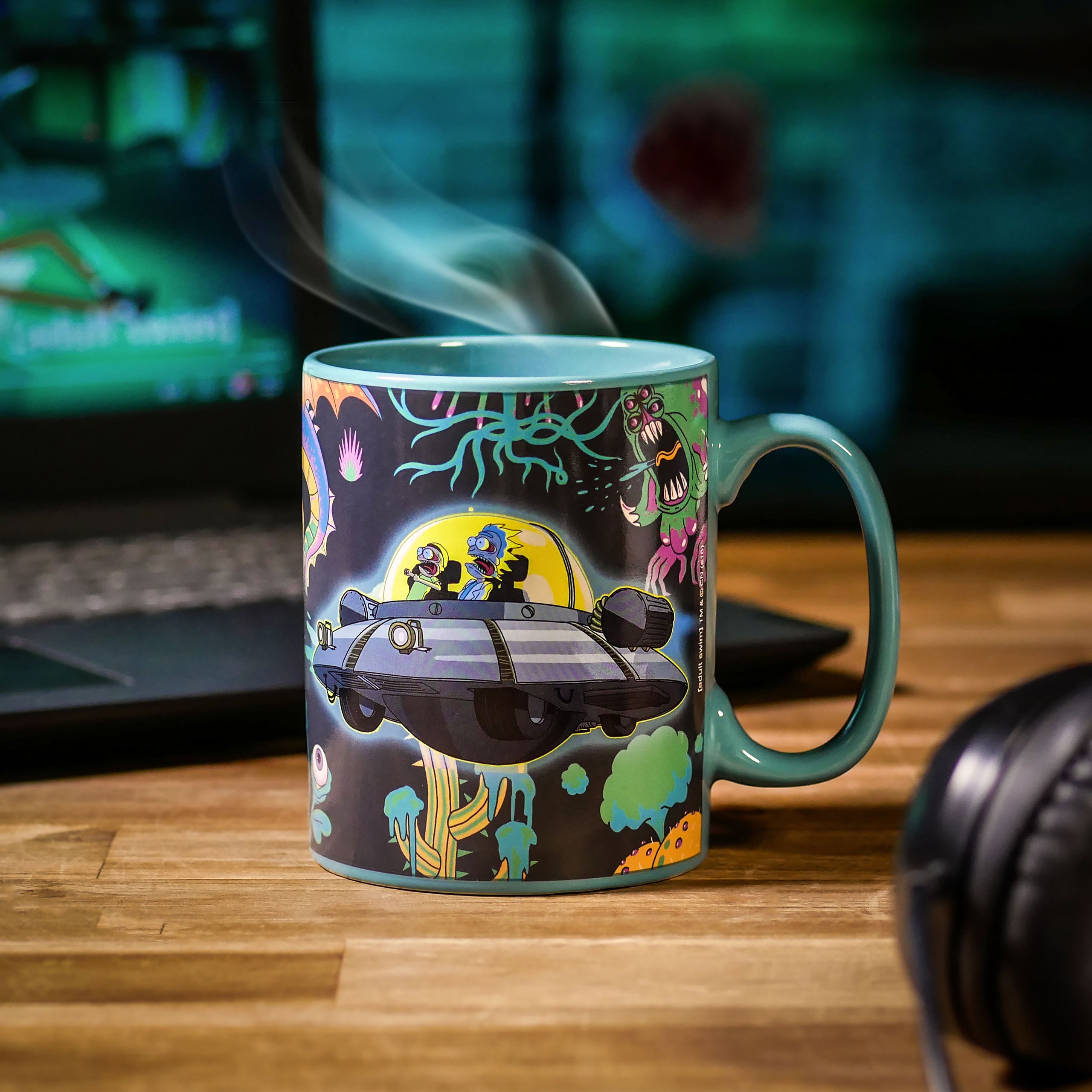 Productafbeelding Rick en Morty - Ruimteschip Thermisch Effect Mok