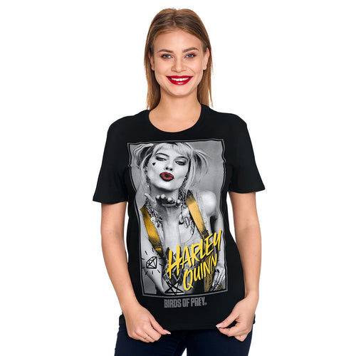 Productafbeelding Birds of Prey - Harley Kiss T-Shirt Zwart
