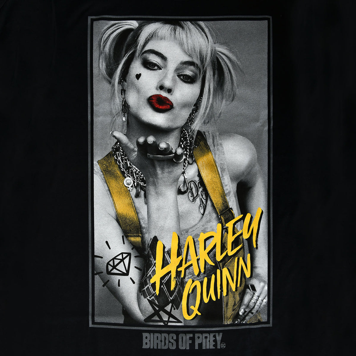 Productafbeelding Birds of Prey - Harley Kiss T-Shirt Zwart